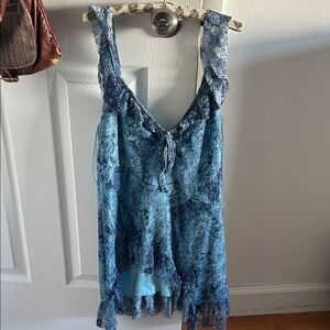 Blue Patterned Tunic